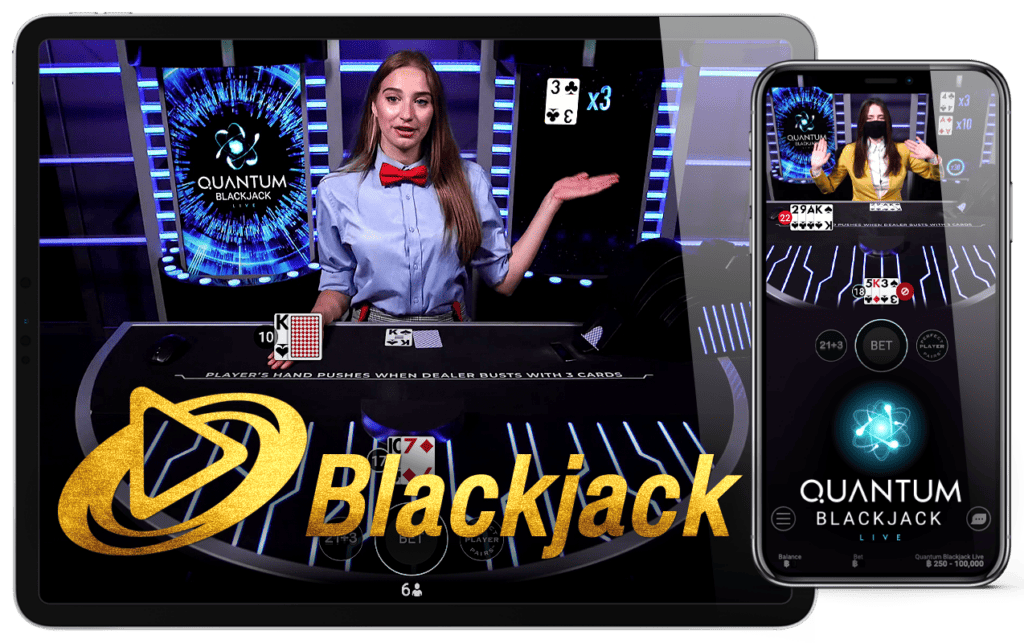 Quantum Live Blackjack แบล็คแจ็ค เกมส์ไพ่ Playtech เพลย์เทค
